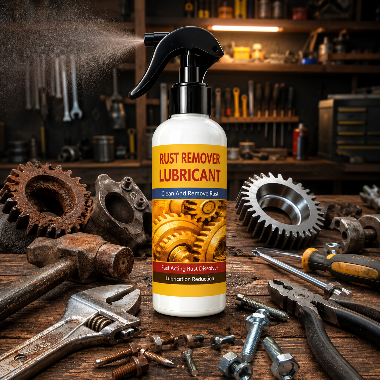 Multipurpose Metal Rust Remover Spray 500ml Each (Pack Of 2)