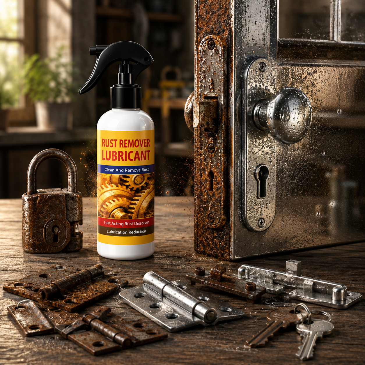 Rust Remover Spray 200ml for Iron, Steel & Metal - Pack of 2